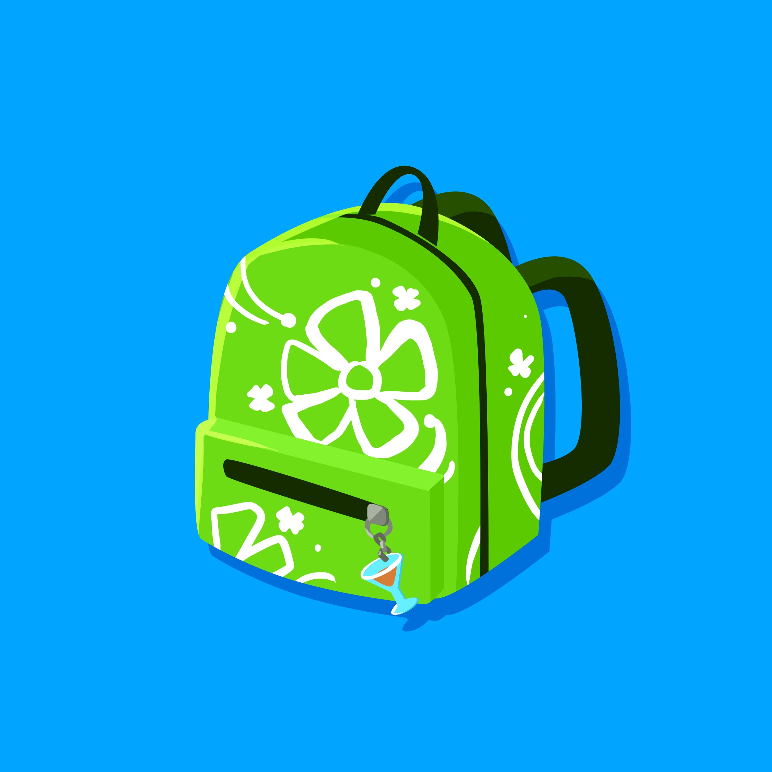 Tropical Backpack Bling